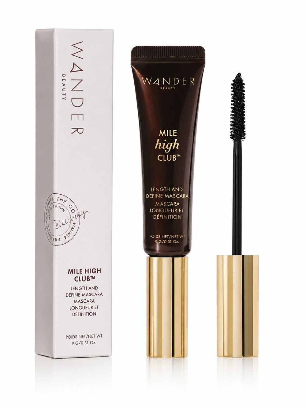 Wander Beauty Mile High Club Length & Define Mascara Espresso 0.31 oz NIB